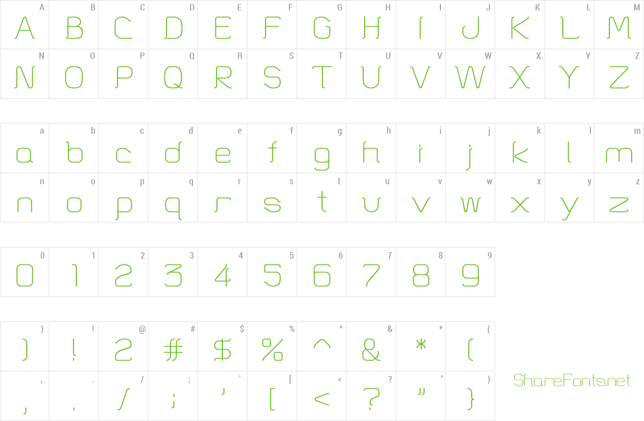 Font HT Skyline preview